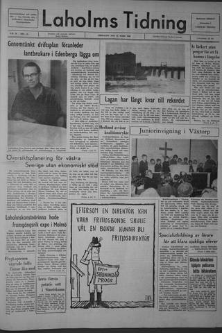 Förstasidan, Fredag 25 mars 1966