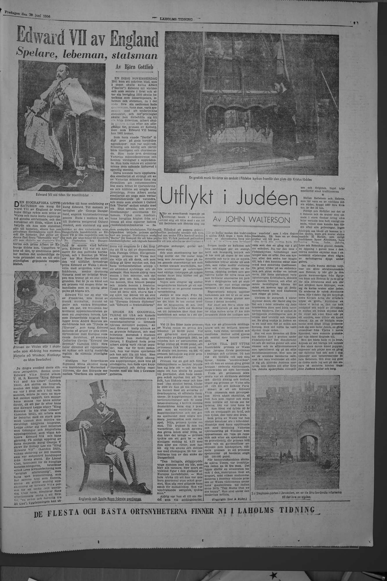 Laholms Tidning Fredag 29 juni 1956, sida 7