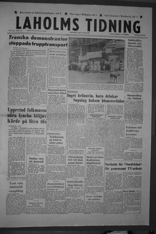 Förstasidan, Tisdag 29 maj 1956