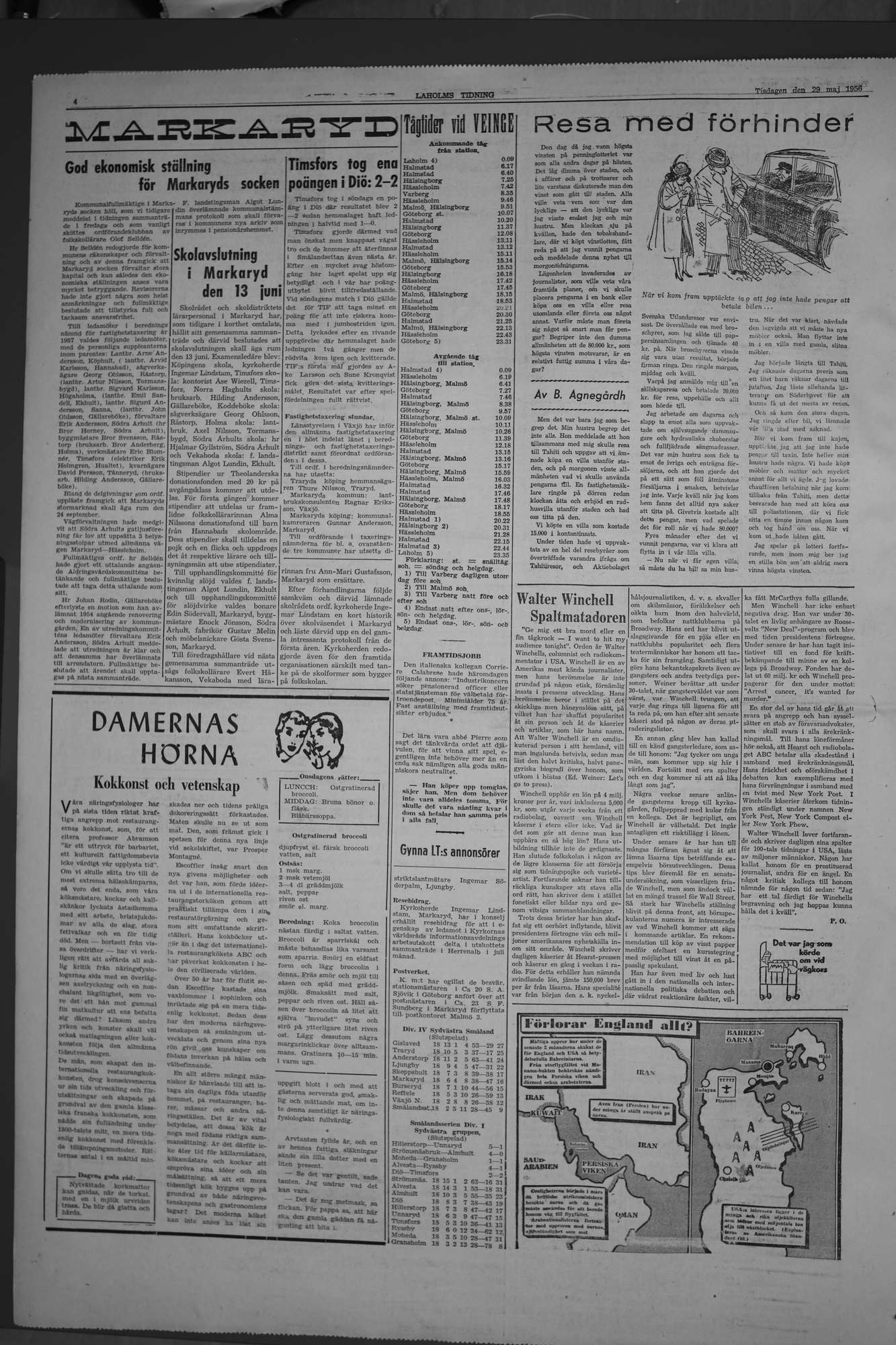 Laholms Tidning Tisdag 29 maj 1956, sida 4