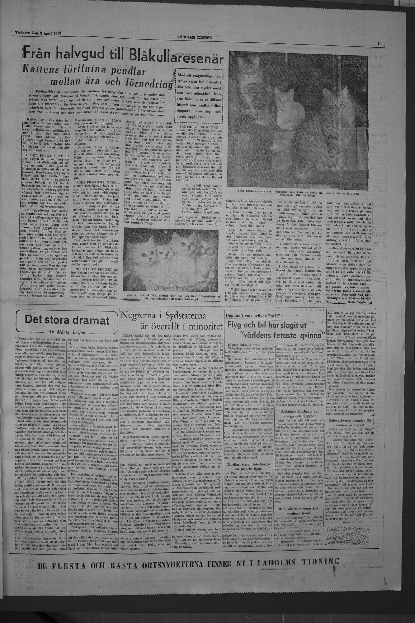 Laholms Tidning Tisdag 3 april 1956, sida 5