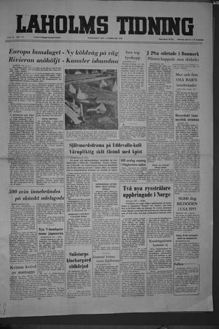 Förstasidan, Fredag 3 februari 1956