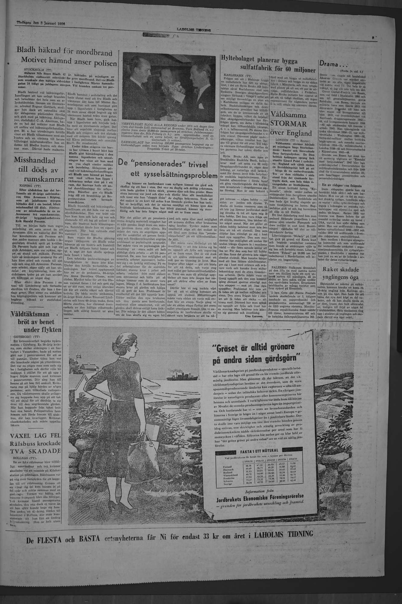 Laholms Tidning Tisdag 3 januari 1956, sida 5
