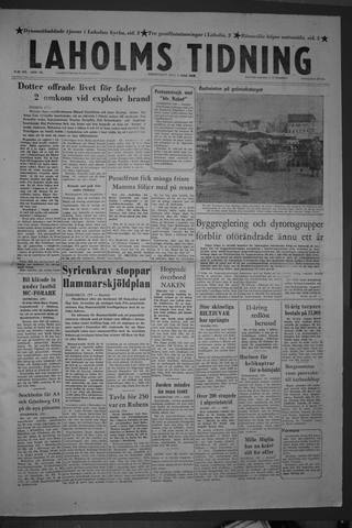 Förstasidan, Torsdag 3 maj 1956