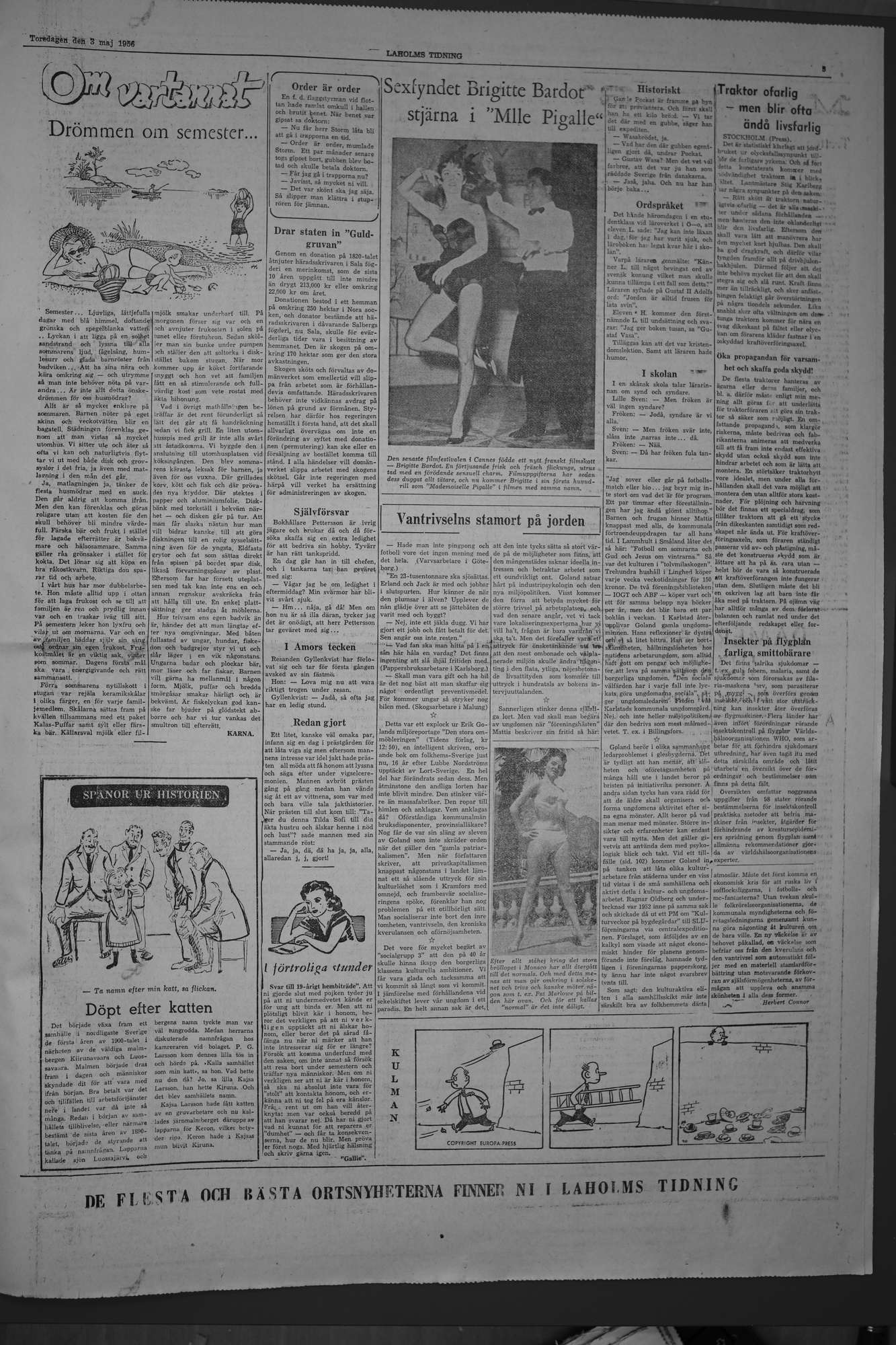 Laholms Tidning Torsdag 3 maj 1956, sida 5