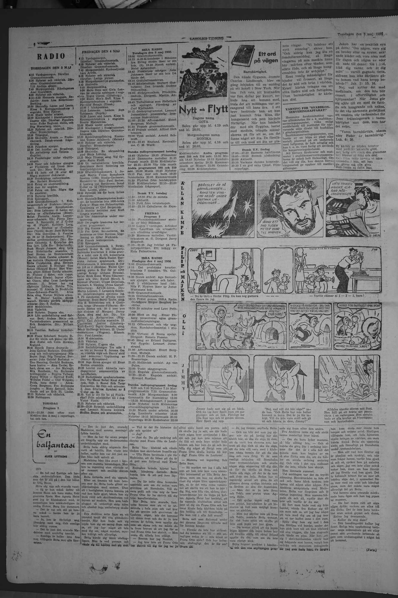 Laholms Tidning Torsdag 3 maj 1956, sida 6