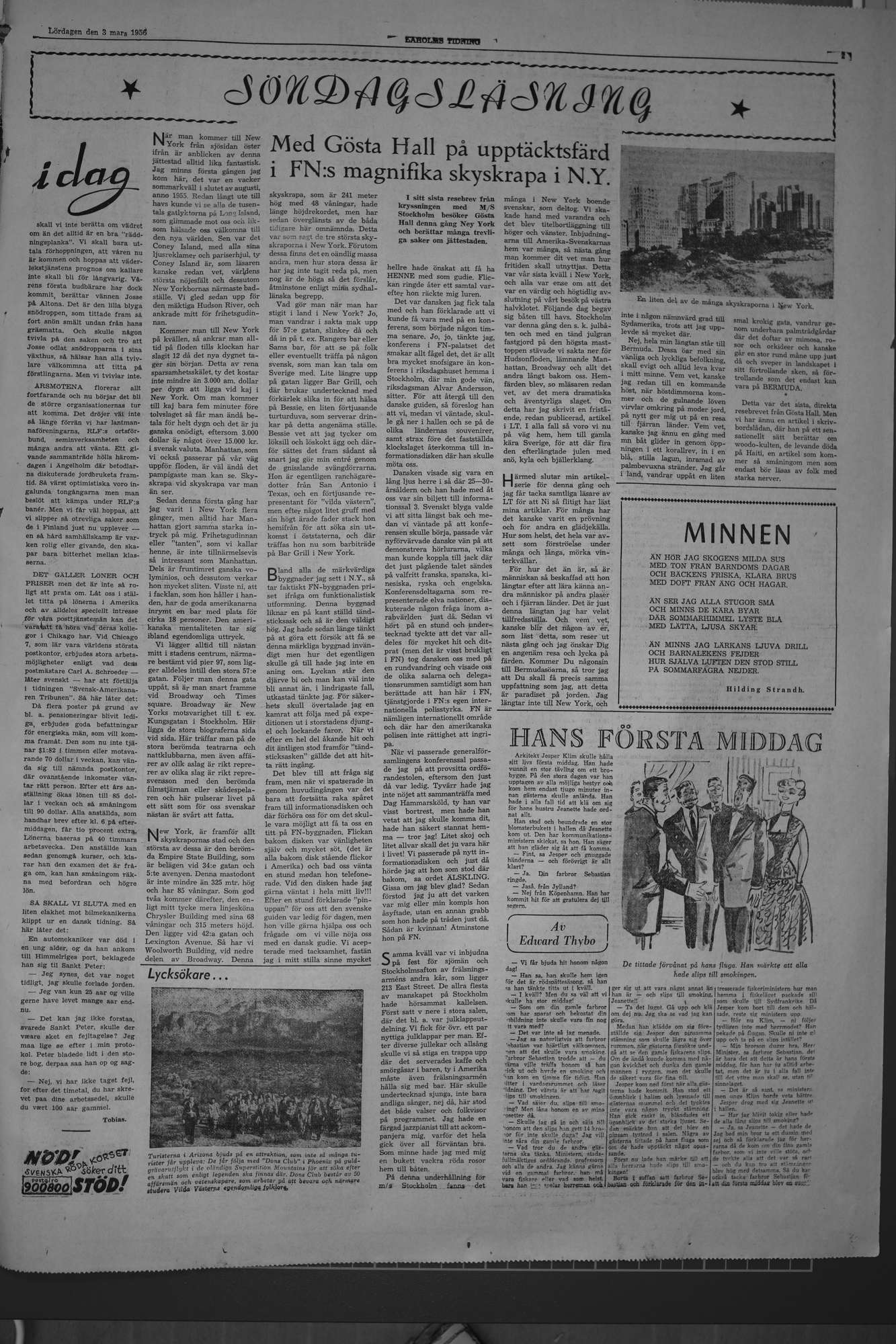 Laholms Tidning Lördag 3 mars 1956, sida 7
