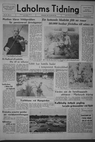 Förstasidan, Onsdag 18 augusti 1965
