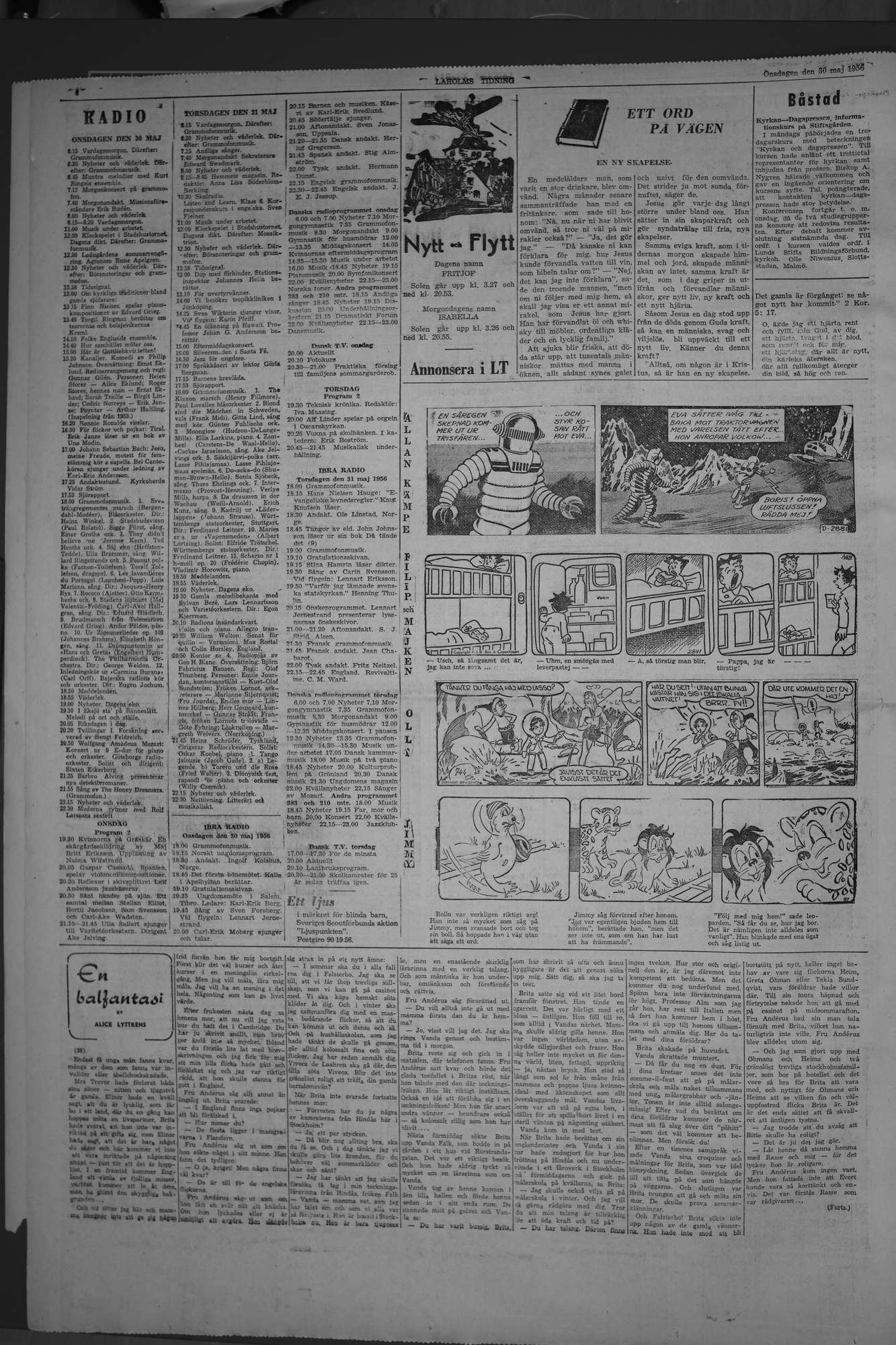 Laholms Tidning Onsdag 30 maj 1956, sida 6