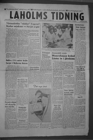 Förstasidan, Måndag 31 december 1956