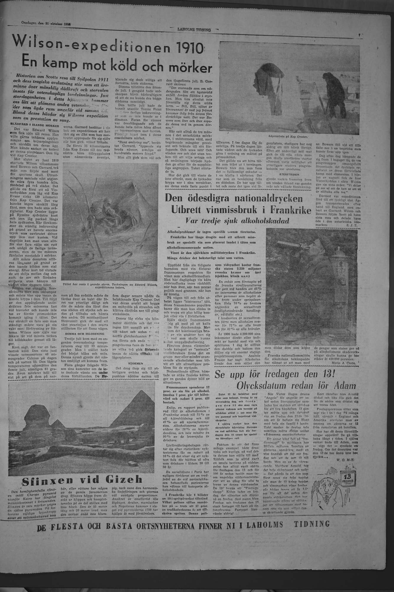 Laholms Tidning Onsdag 31 oktober 1956, sida 7