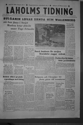Förstasidan, Onsdag 4 april 1956
