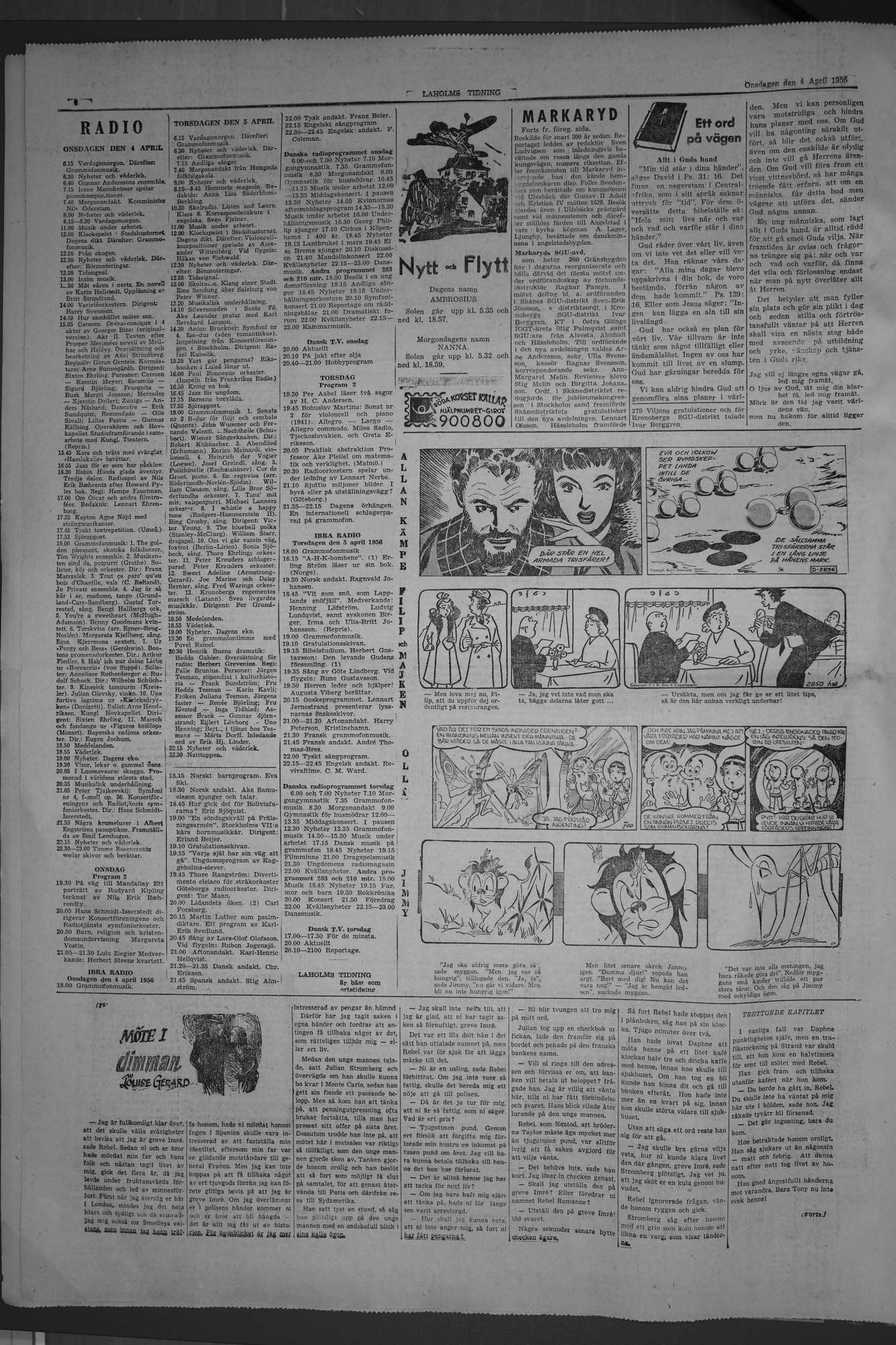 Laholms Tidning Onsdag 4 april 1956, sida 6
