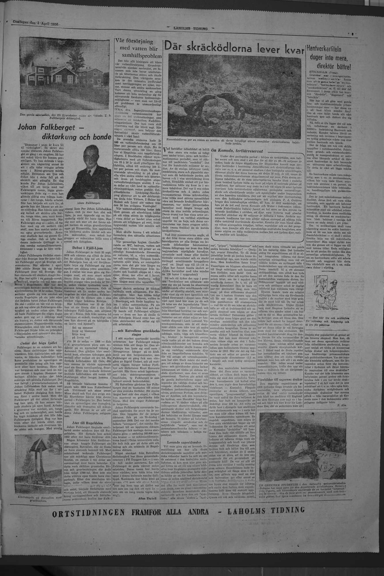 Laholms Tidning Onsdag 4 april 1956, sida 7