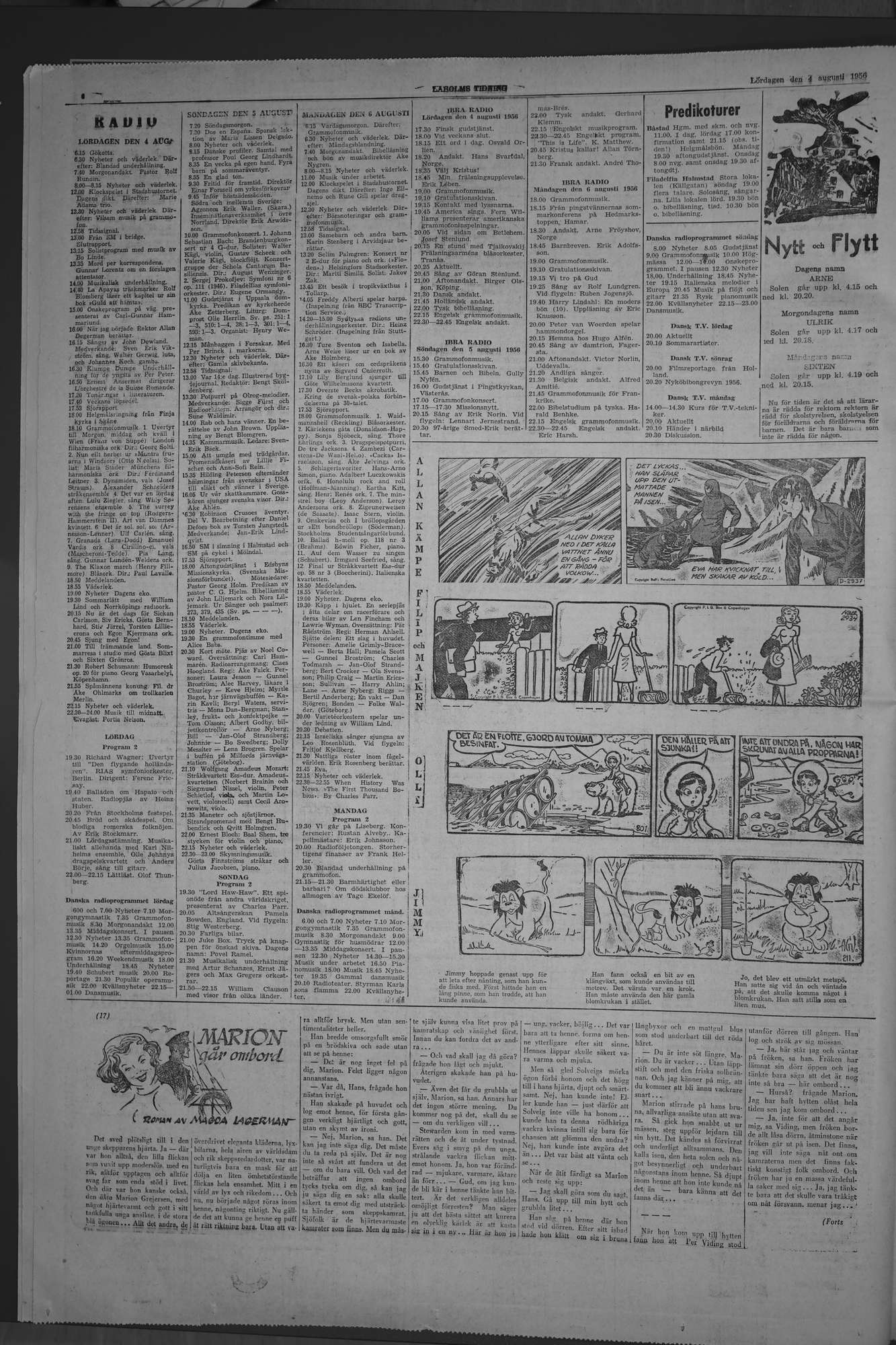 Laholms Tidning Lördag 4 augusti 1956, sida 6