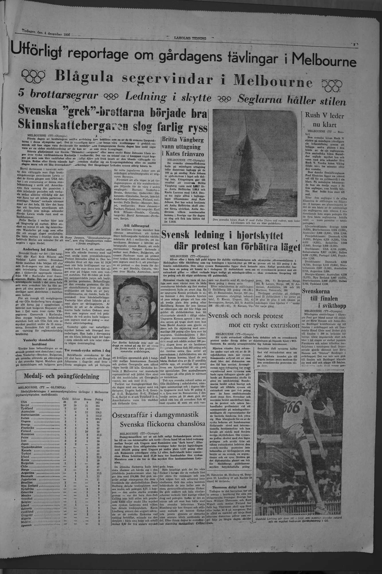 Laholms Tidning Tisdag 4 december 1956, sida 7