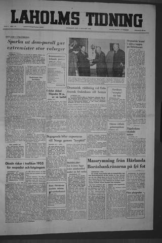 Förstasidan, Onsdag 4 januari 1956
