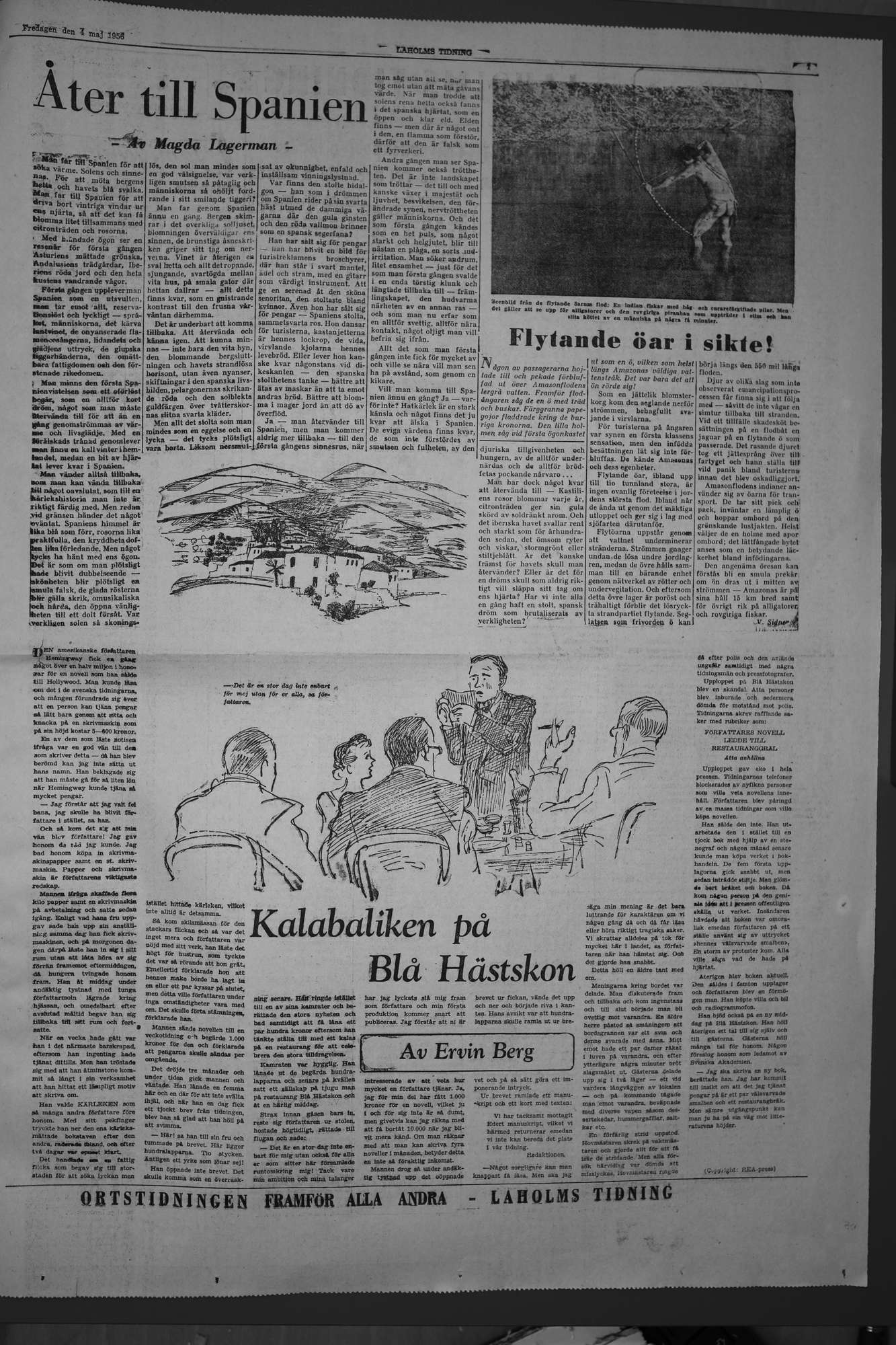 Laholms Tidning Fredag 4 maj 1956, sida 7