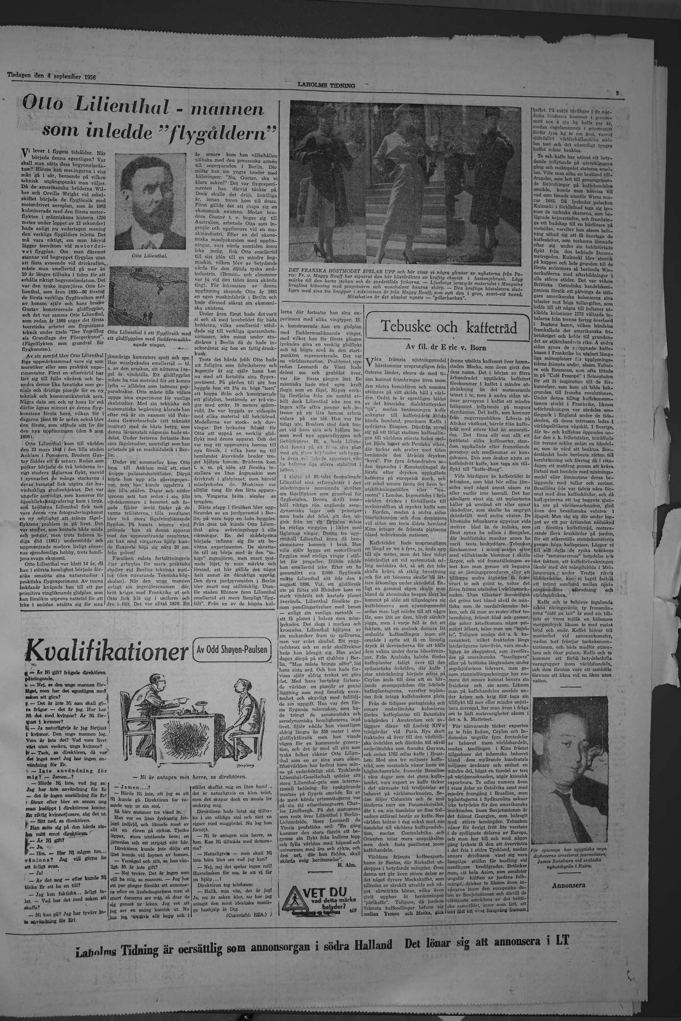 Laholms Tidning Tisdag 4 september 1956, sida 5