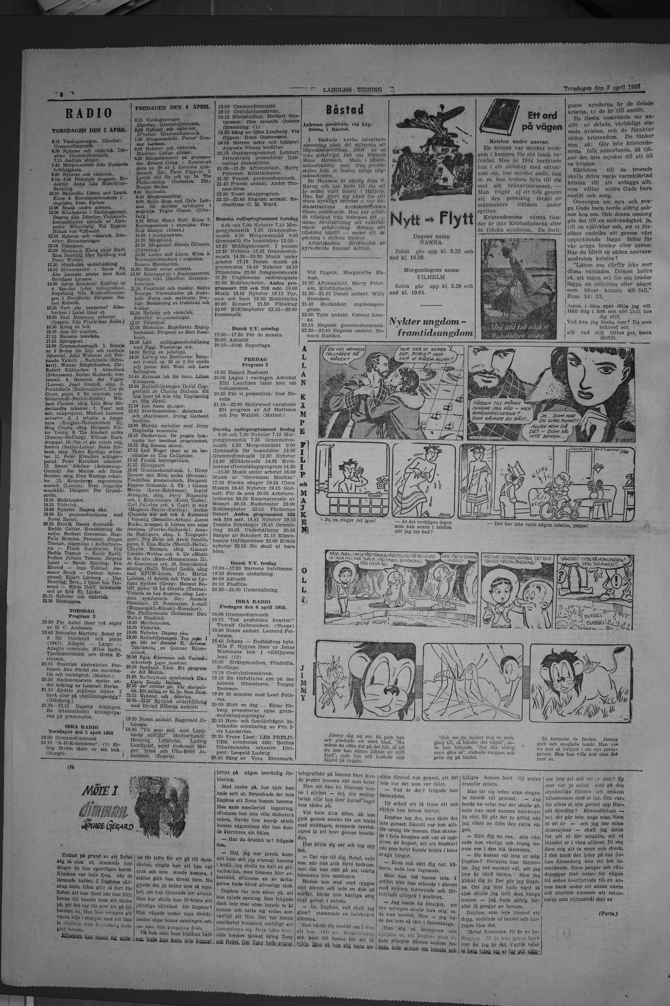 Laholms Tidning Torsdag 5 april 1956, sida 6