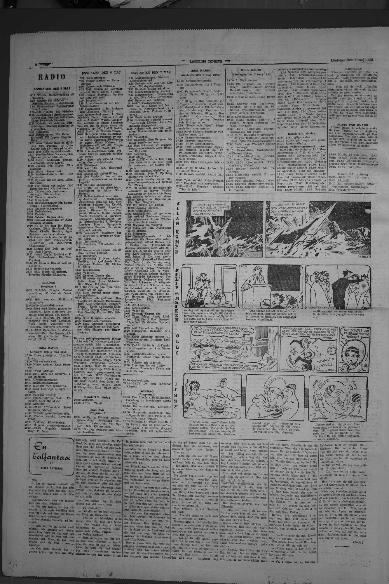 Laholms Tidning Lördag 5 maj 1956, sida 6