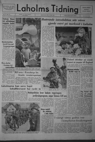 Förstasidan, Torsdag 31 mars 1966