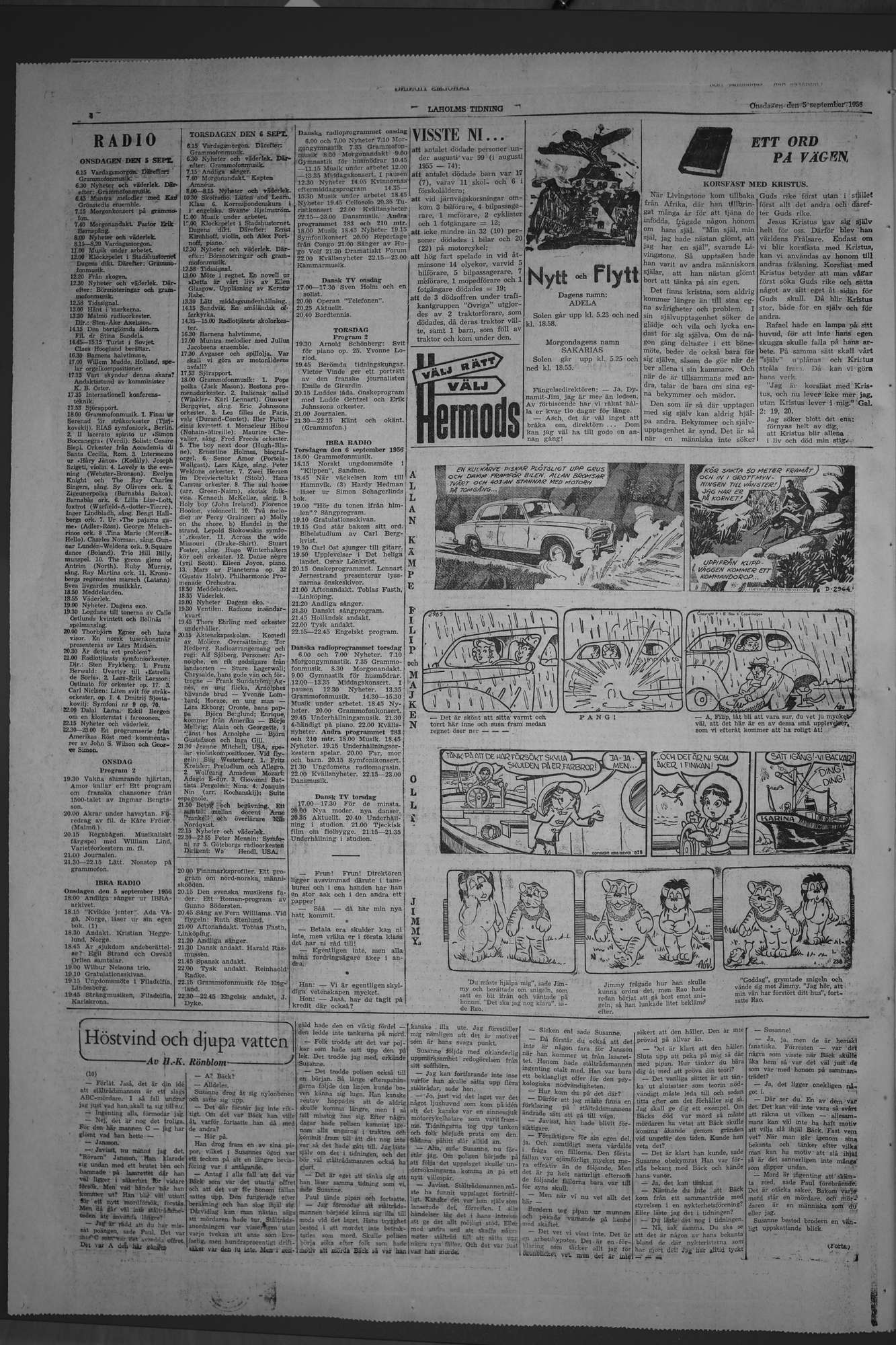 Laholms Tidning Onsdag 5 september 1956, sida 4