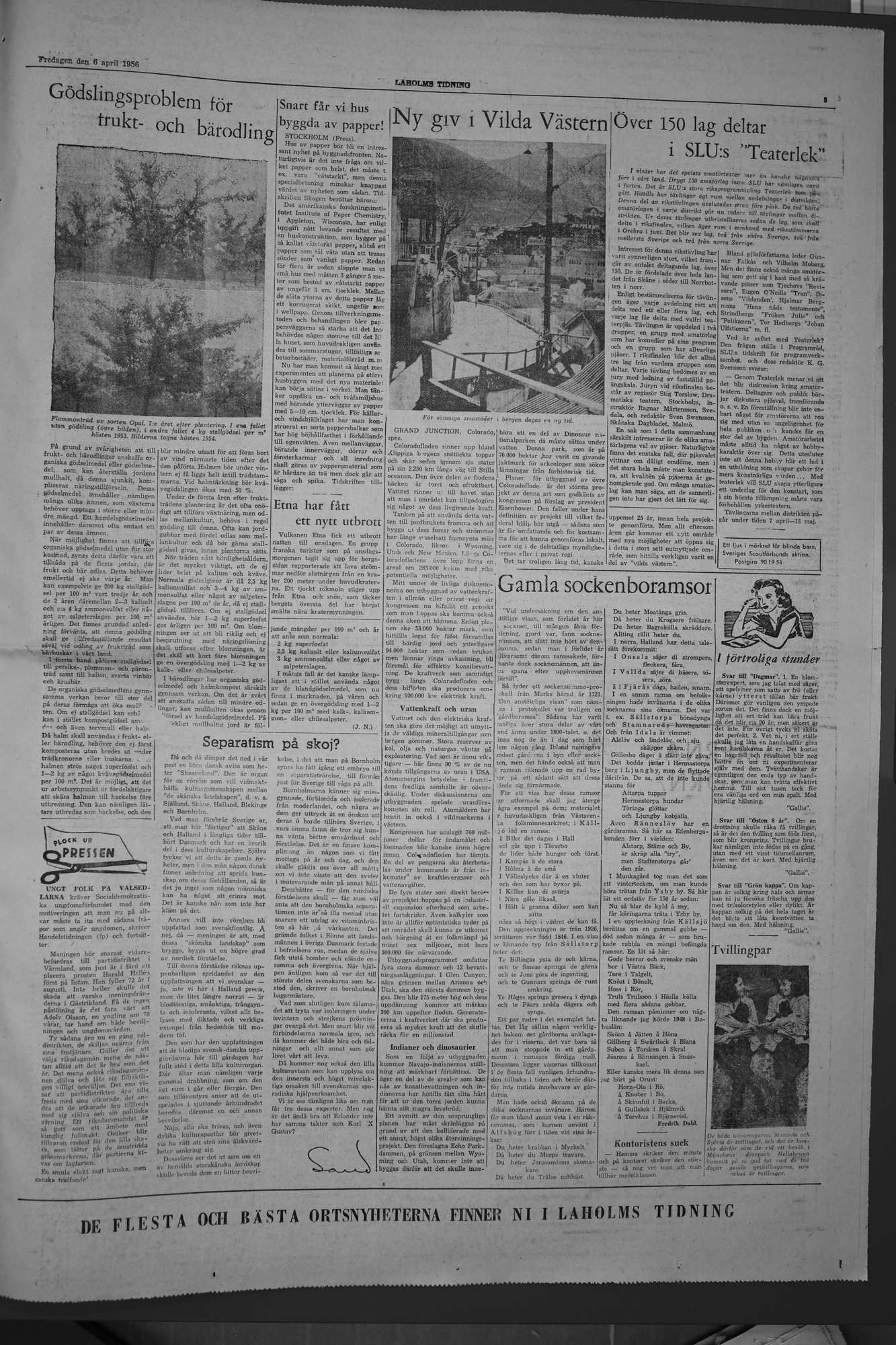 Laholms Tidning Fredag 6 april 1956, sida 5