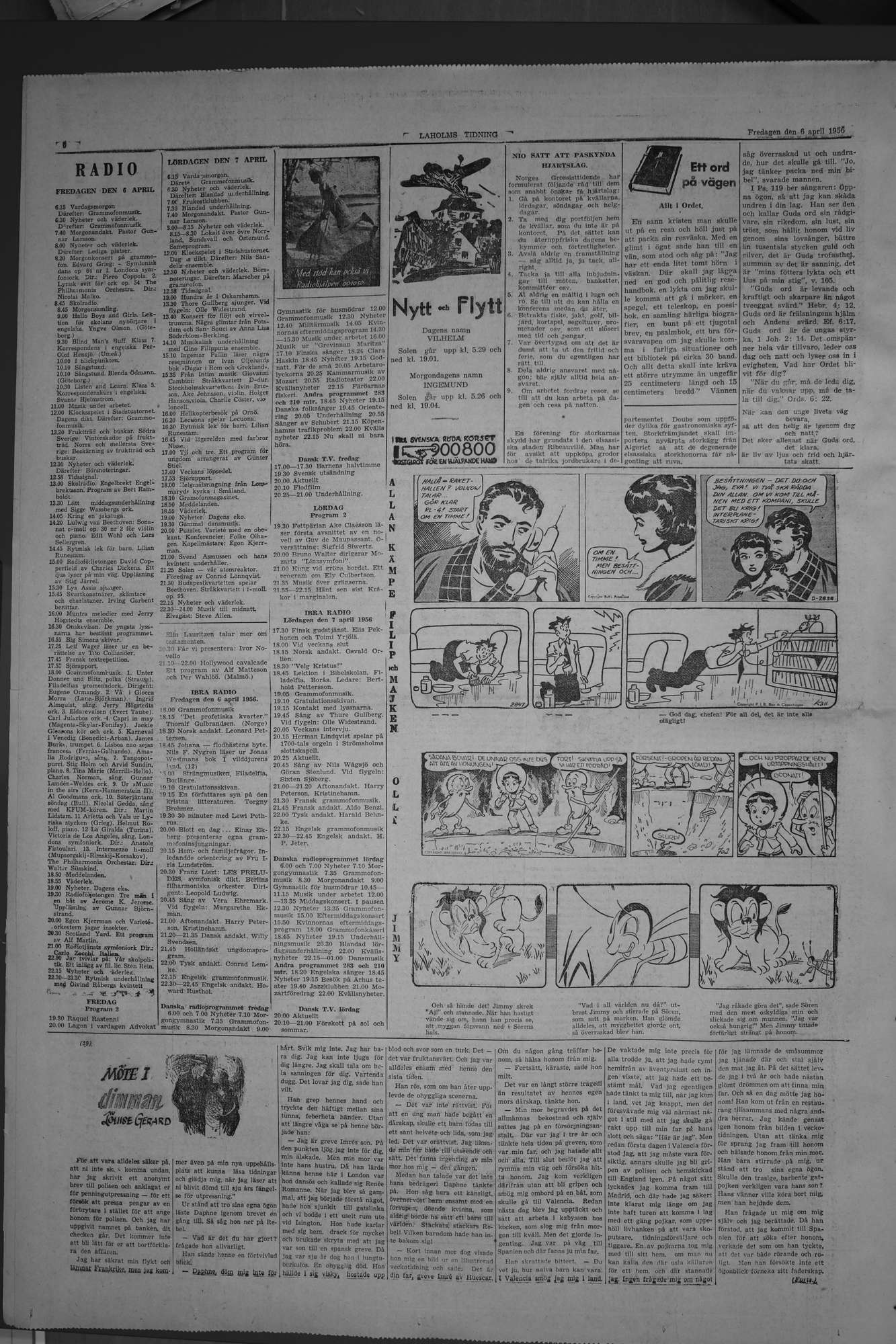 Laholms Tidning Fredag 6 april 1956, sida 6