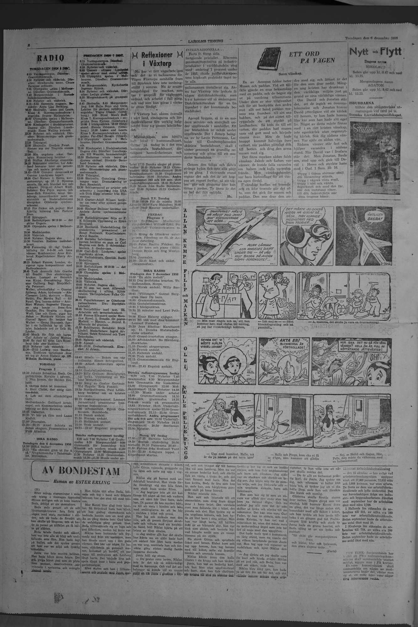 Laholms Tidning Torsdag 6 december 1956, sida 6