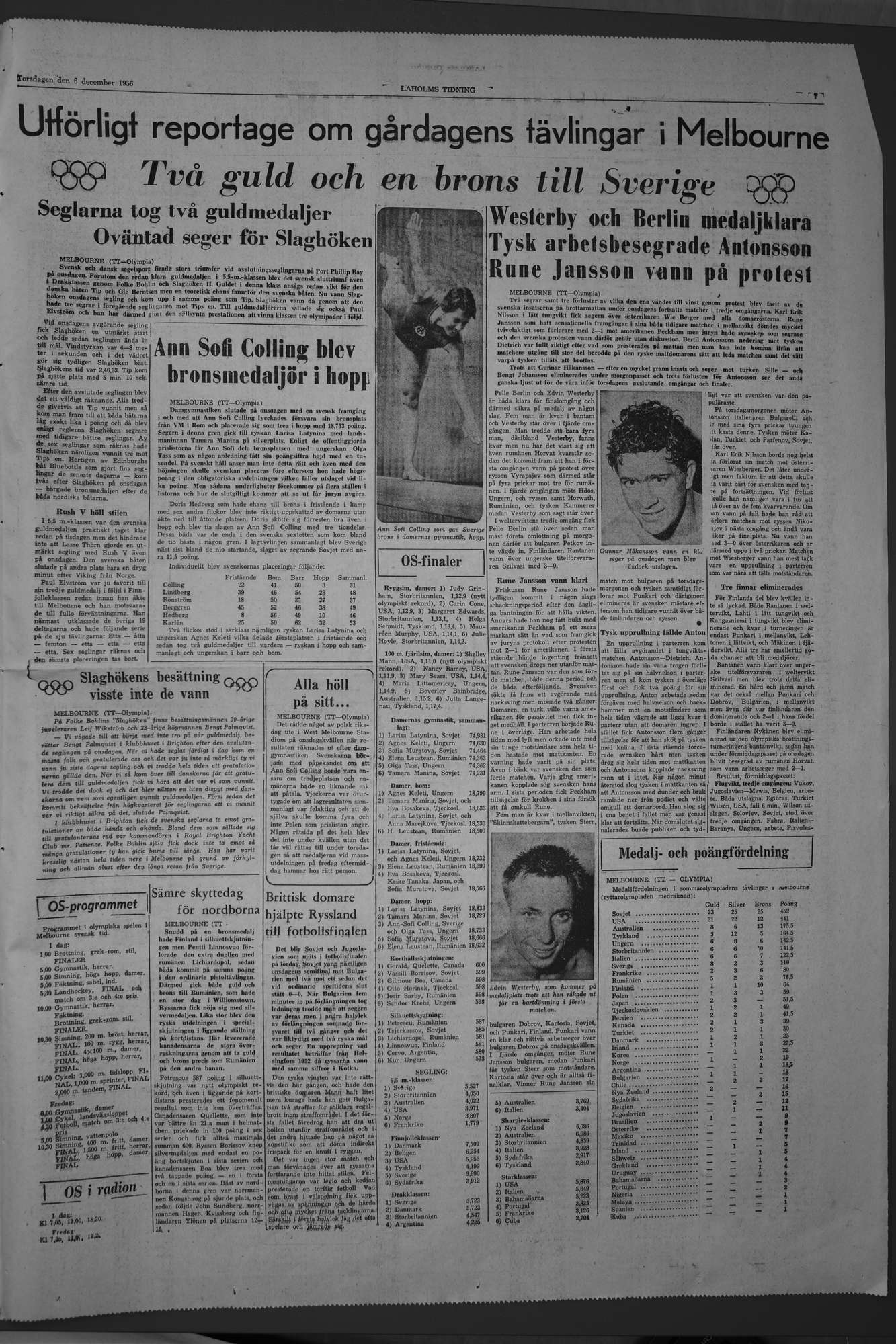 Laholms Tidning Torsdag 6 december 1956, sida 7