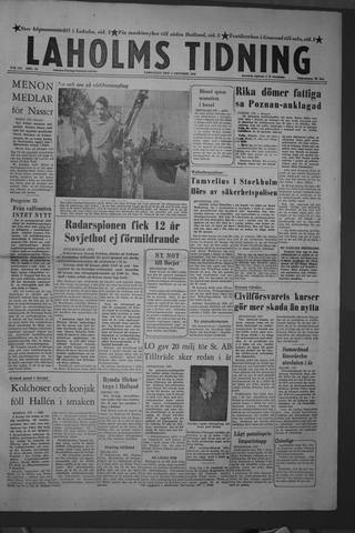 Förstasidan, Lördag 6 oktober 1956