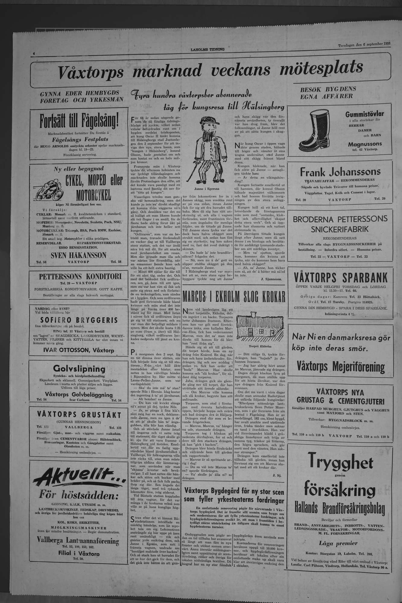 Laholms Tidning Torsdag 6 september 1956, sida 4