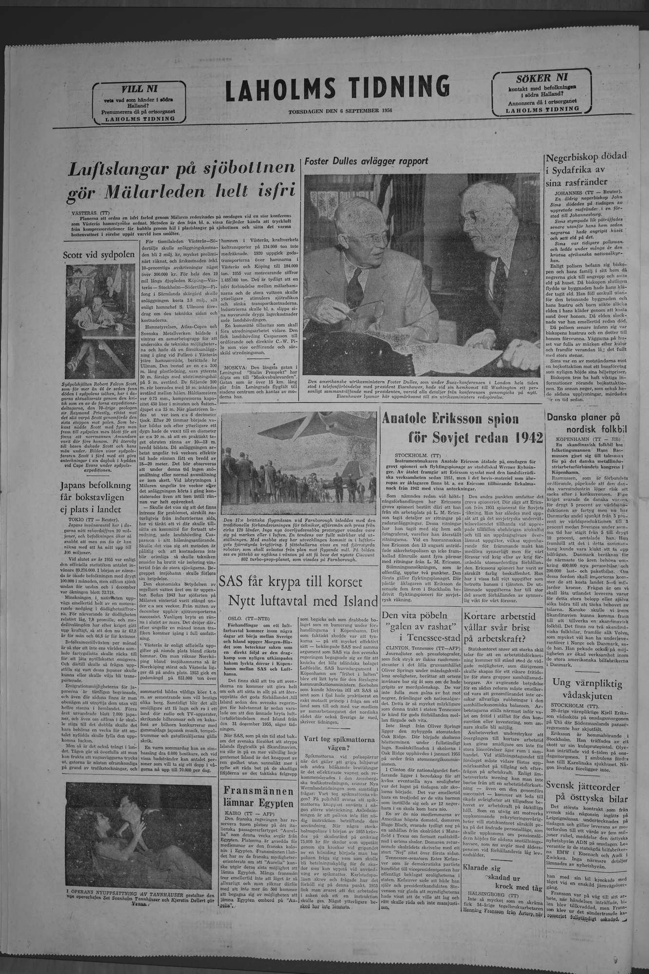 Laholms Tidning Torsdag 6 september 1956, sida 8