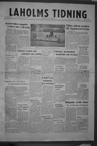 Förstasidan, Lördag 7 april 1956