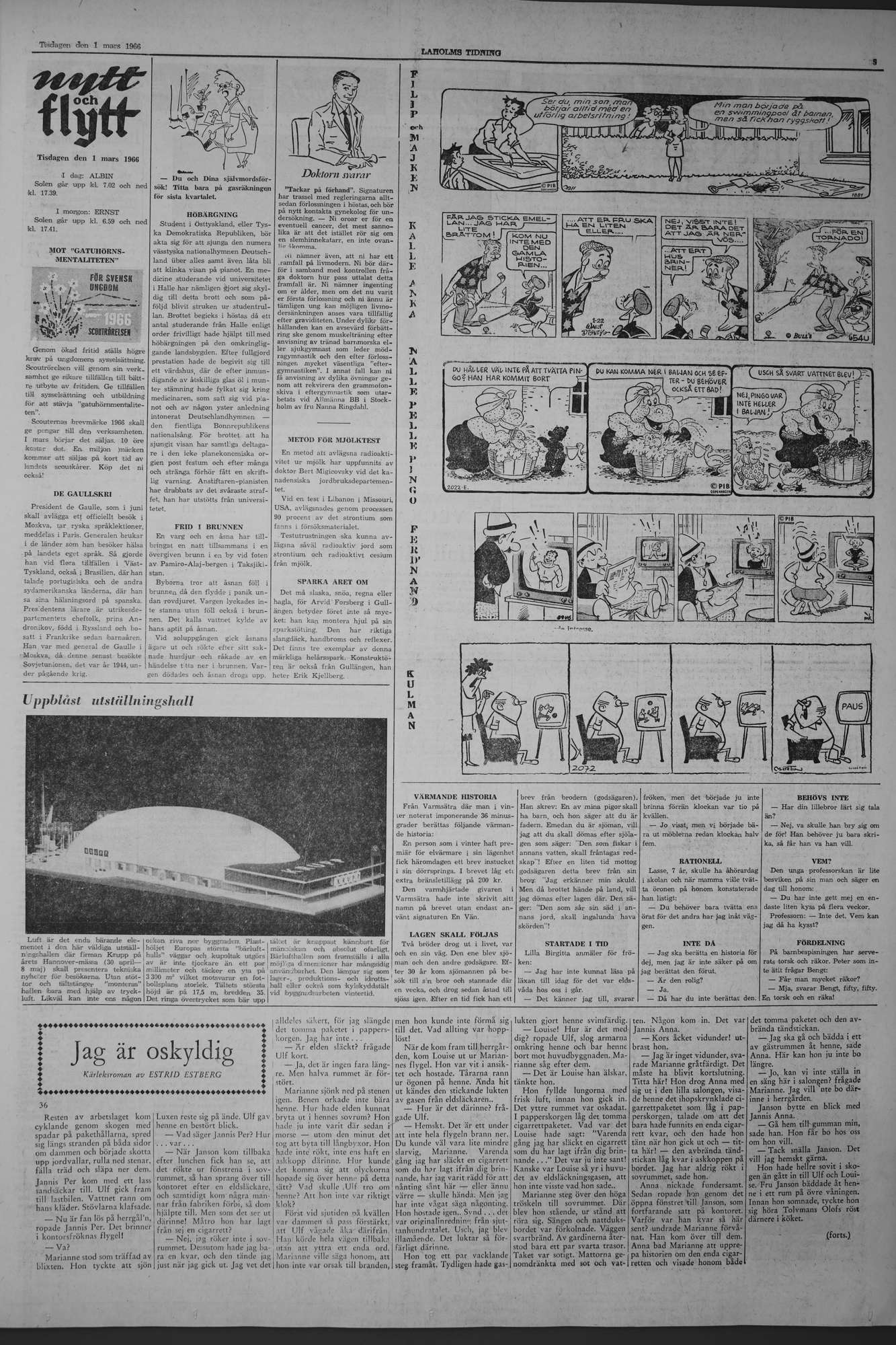 Laholms Tidning Tisdag 1 mars 1966, sida 5