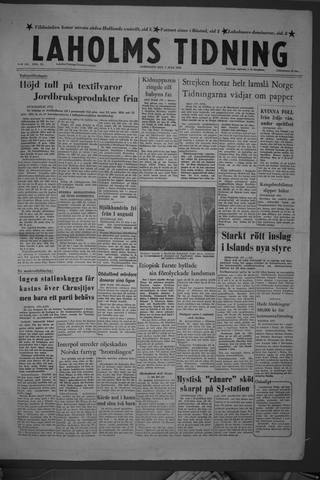 Förstasidan, Lördag 7 juli 1956