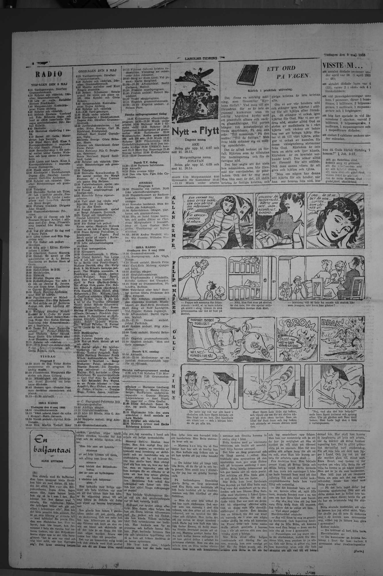 Laholms Tidning Tisdag 8 maj 1956, sida 6
