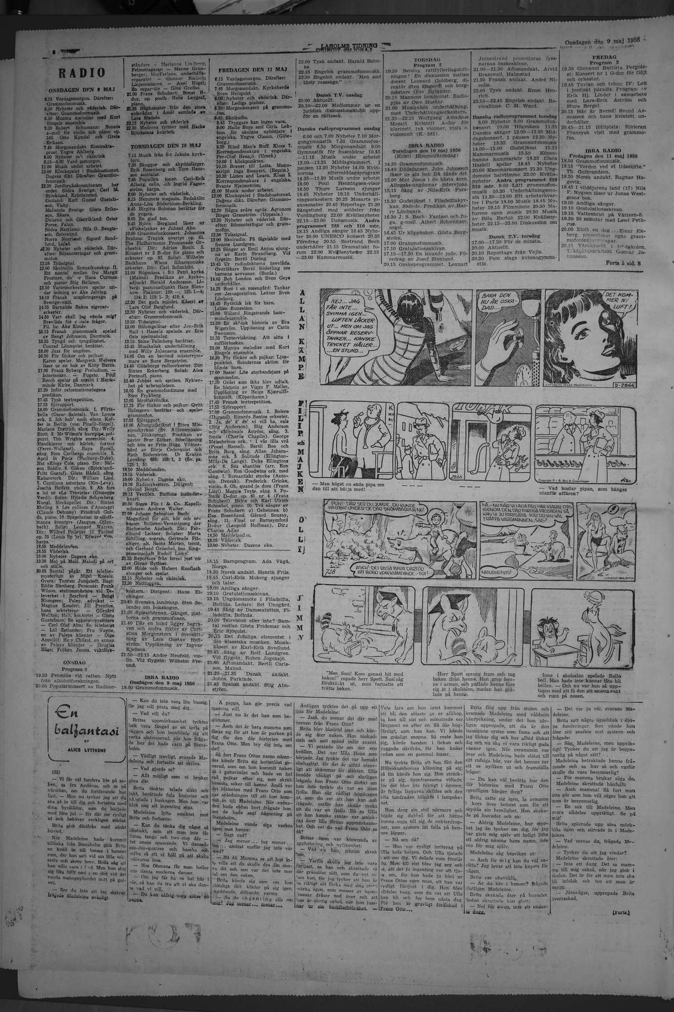 Laholms Tidning Onsdag 9 maj 1956, sida 6