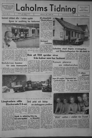 Förstasidan, Fredag 4 mars 1966