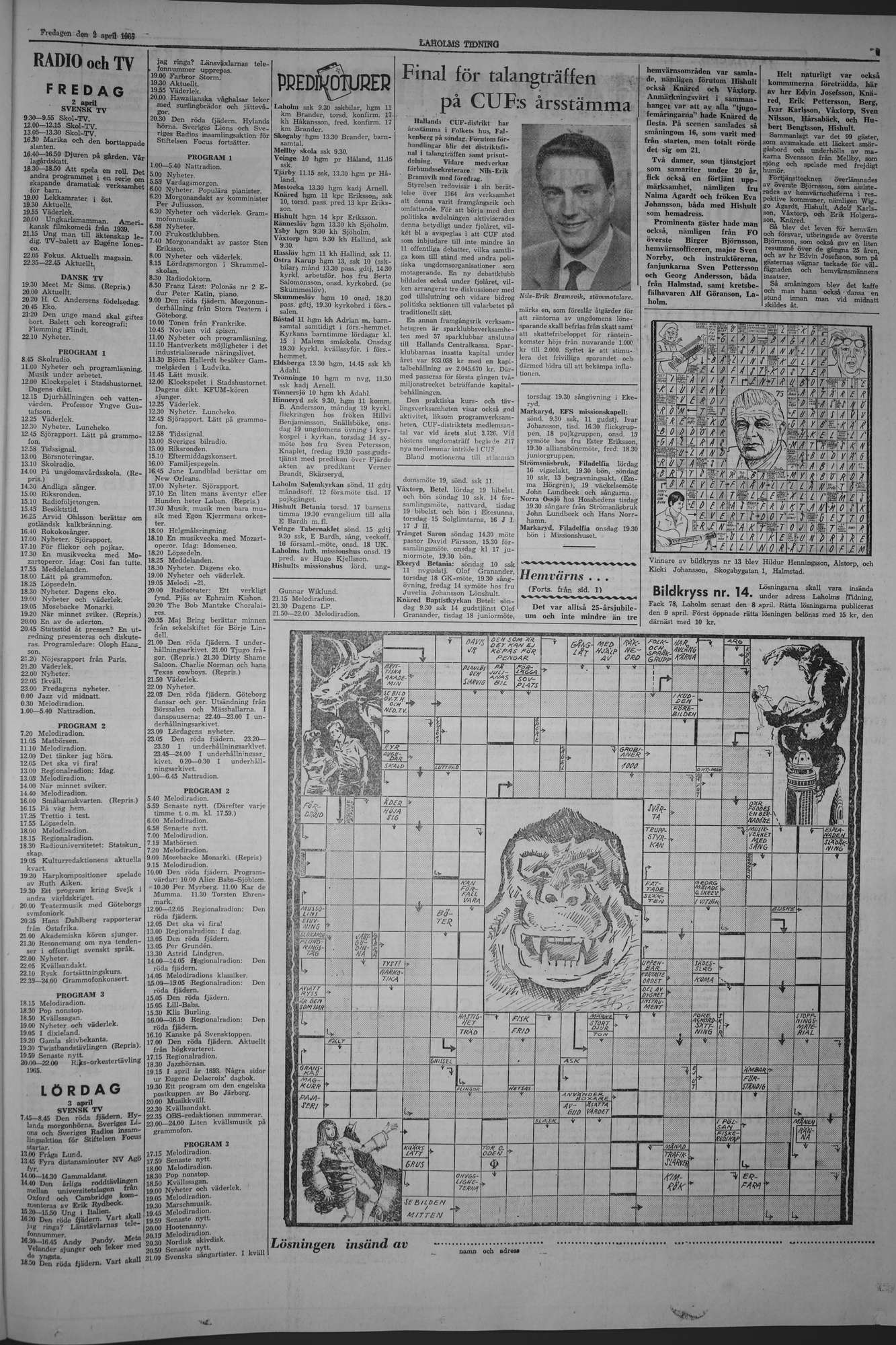 Laholms Tidning Fredag 2 april 1965, sida 7