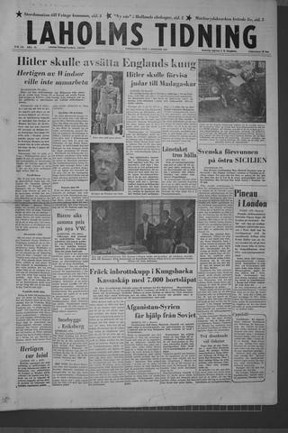 Förstasidan, Torsdag 1 augusti 1957