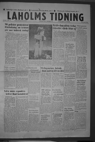 Förstasidan, Tisdag 1 oktober 1957