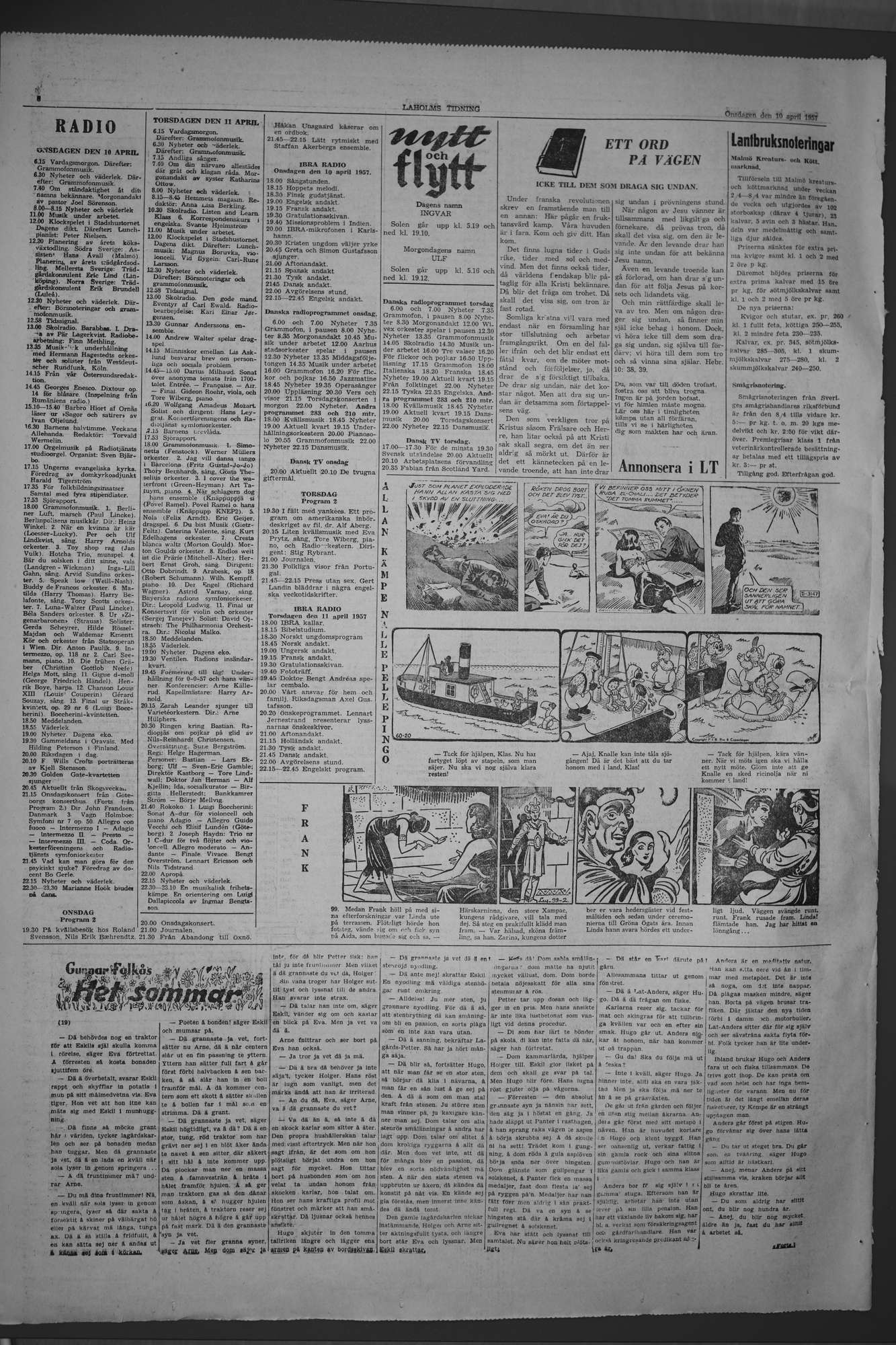 Laholms Tidning Onsdag 10 april 1957, sida 6