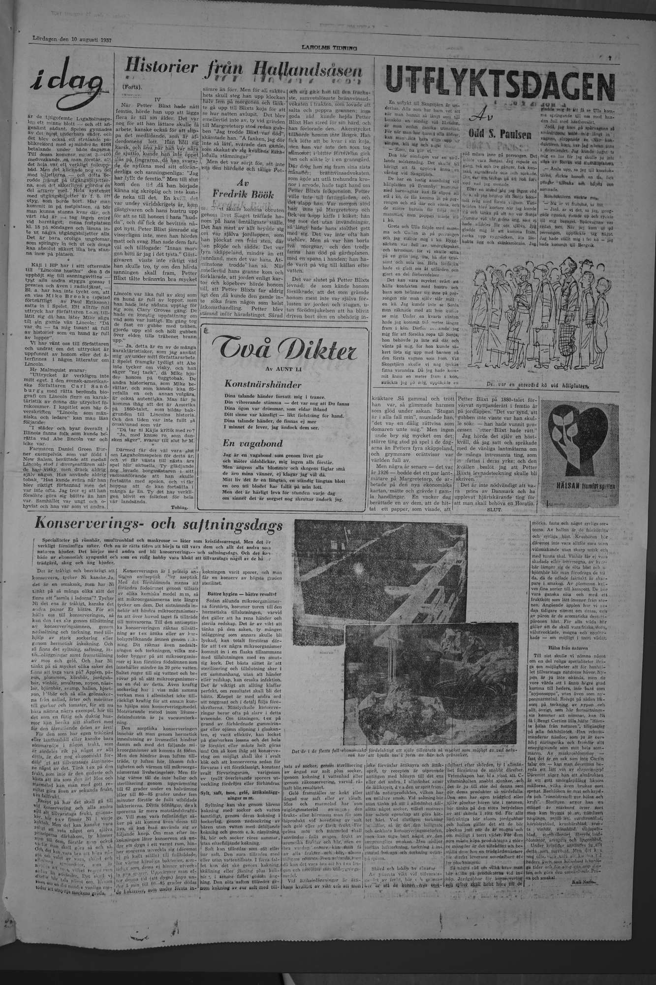Laholms Tidning Lördag 10 augusti 1957, sida 7