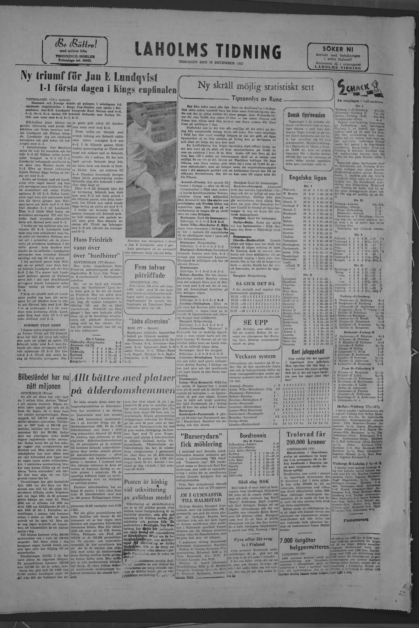Laholms Tidning Tisdag 10 december 1957, sida 8