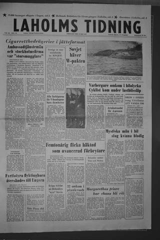 Förstasidan, Fredag 10 maj 1957