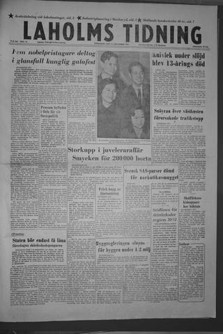 Förstasidan, Onsdag 11 december 1957