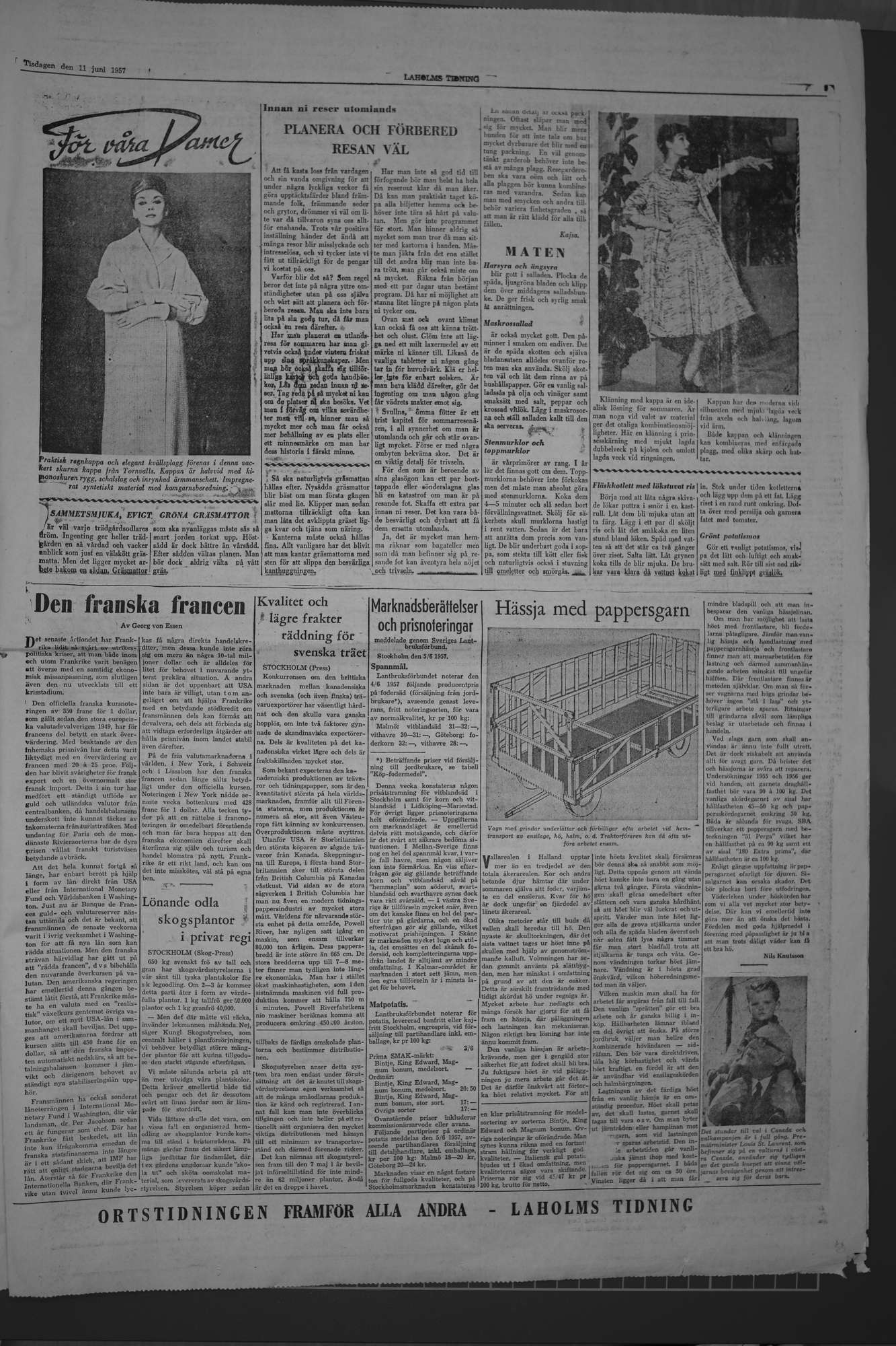 Laholms Tidning Tisdag 11 juni 1957, sida 5