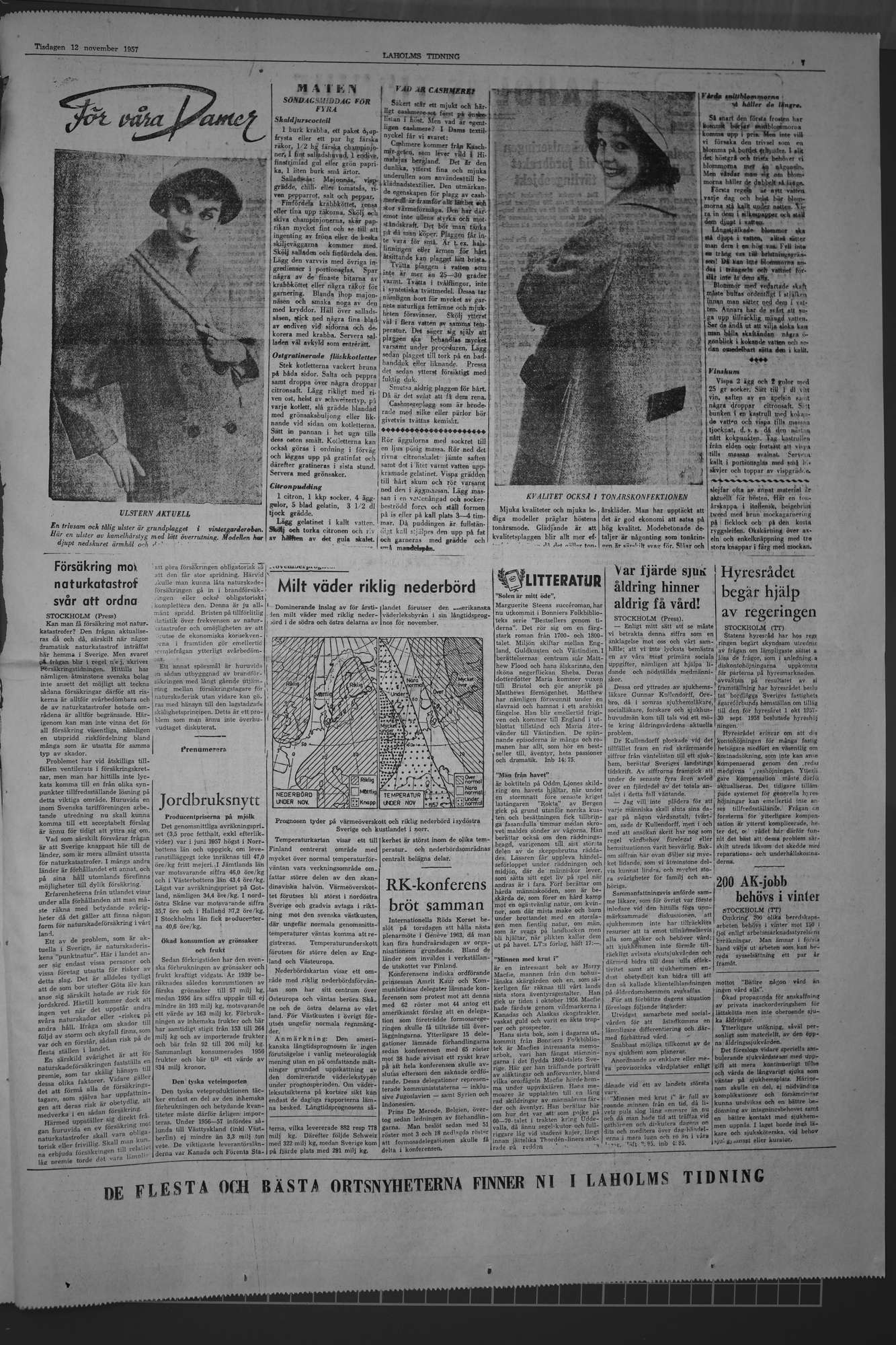Laholms Tidning Tisdag 12 november 1957, sida 7